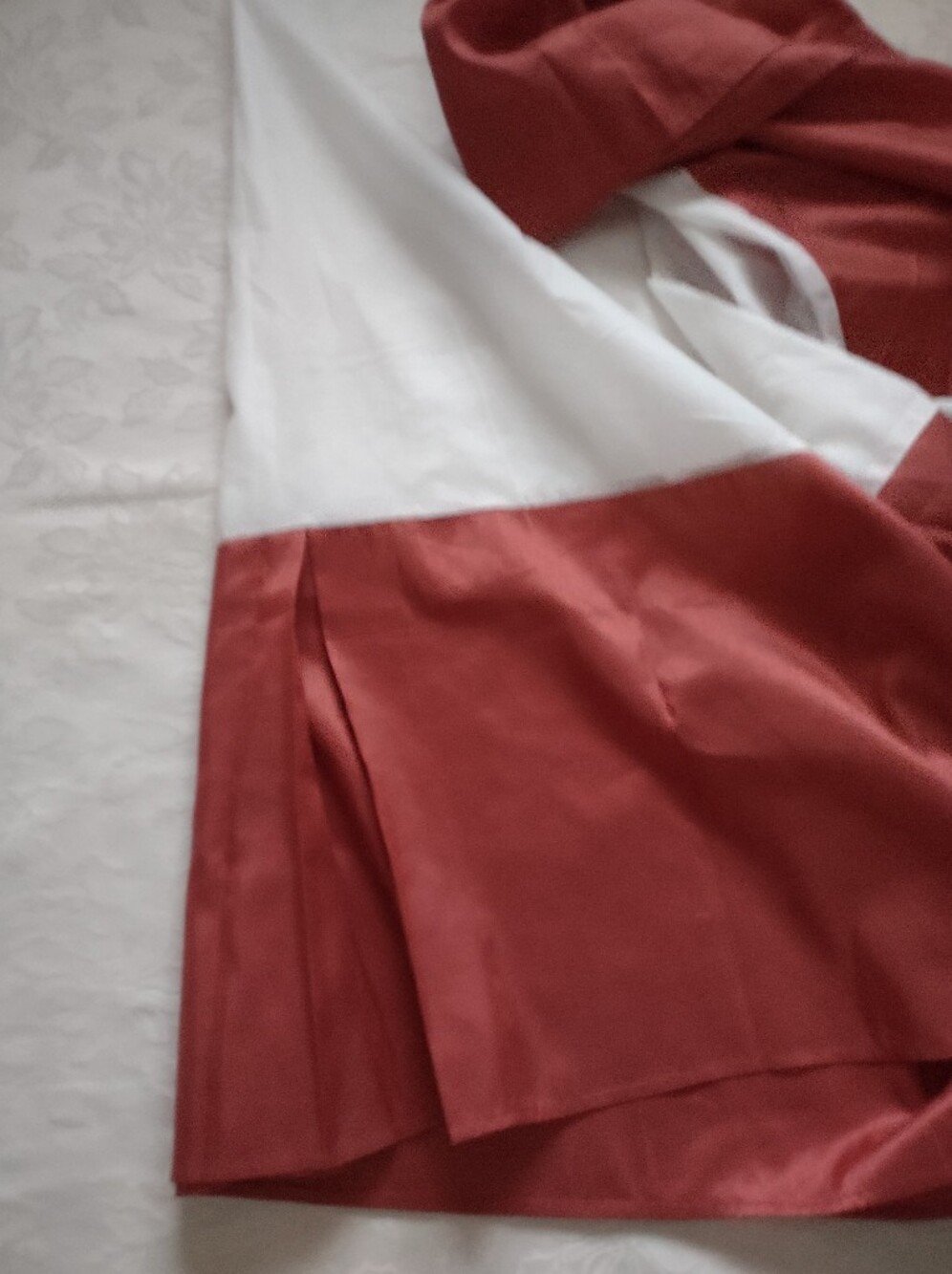 Satin Red Burgundy Bed Skirt